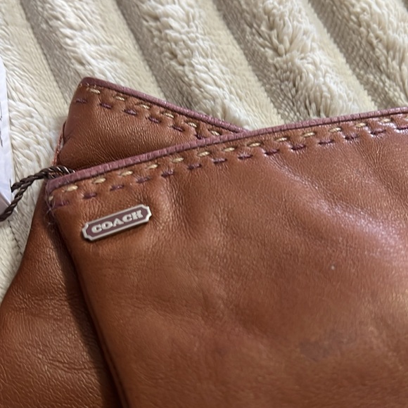 Coach Leather Gloves Tobacco NWT - Picture 3 of 5